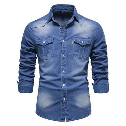 Western Style Denim Shirt - Harren Cole