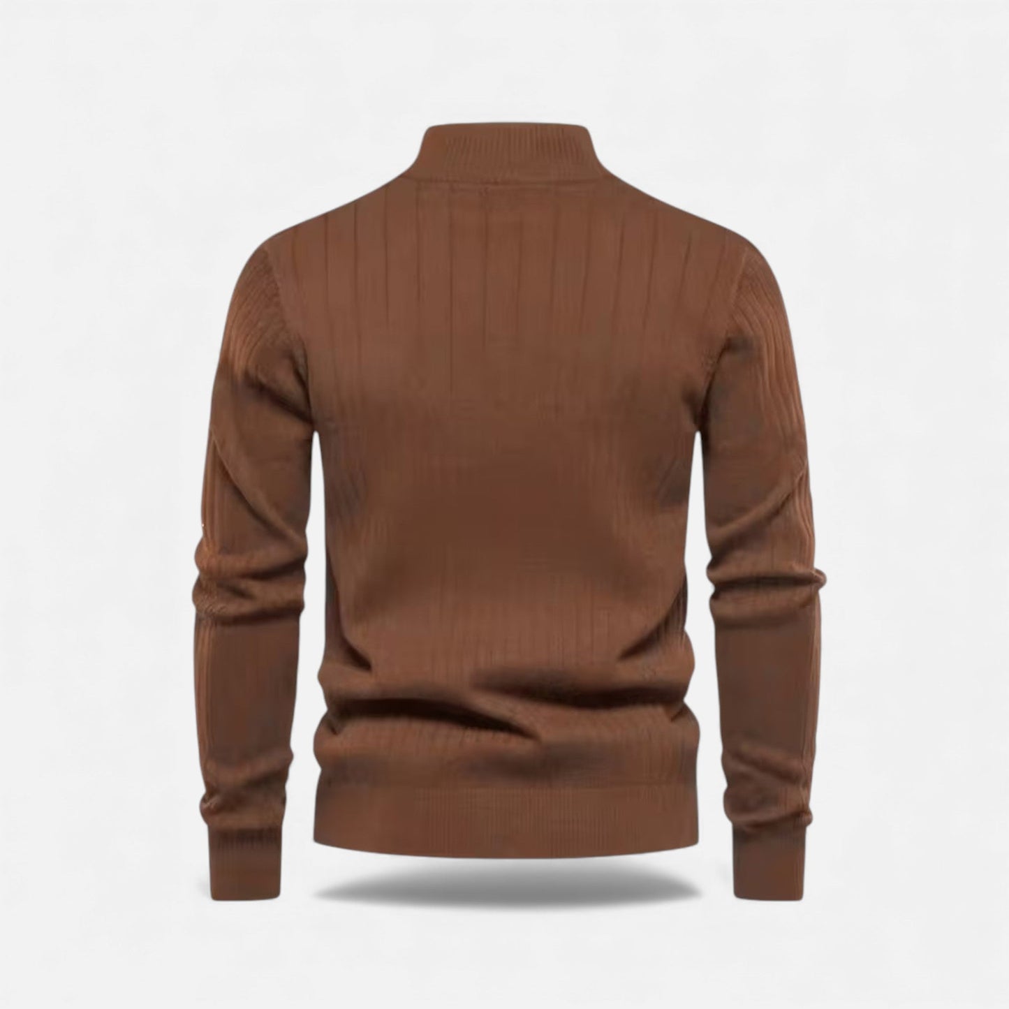 Zip-Up Longline Knit Cardigan - Harren Cole